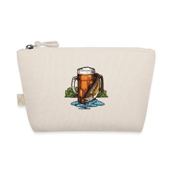 Angeln Fischen Bier - Bio-Täschchen - Natur - Vorne