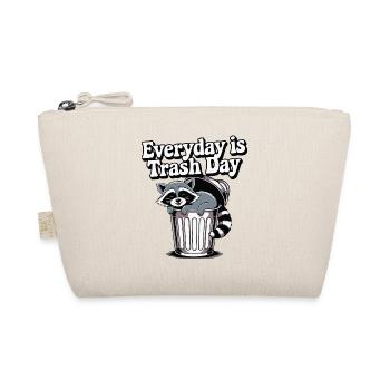 Everyday is trash day Raccoon Animal Funny Cute - Organic Pouch - nature - Front