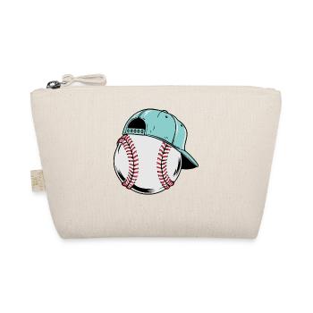 Baseball Mit Einer Mütze Sport Sport Vintage Cool - Bio-Täschchen - Natur - Vorne