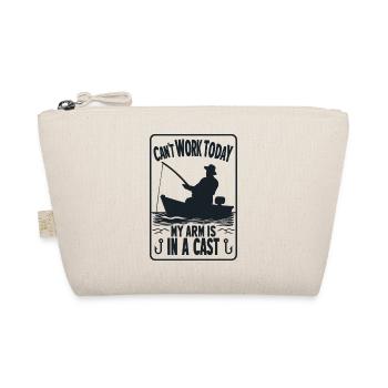 Can't Work My Arm Is In A Cast Fisherman Fishing - Organic Pouch - nature - Front