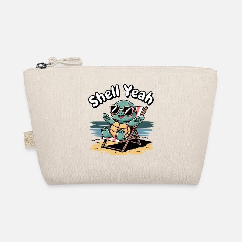 Shell Yeah Cute Turtle Lover Pun Funny Animal Organic Pouch