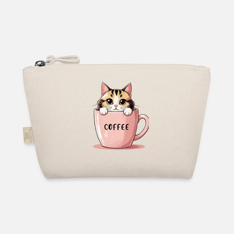Chat de café mignon - Motivation matinale parfaite Trousse biologique
