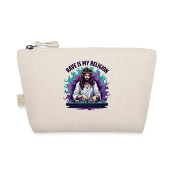 Rave Techno House Party EDM Festival Goa Electro - Organic Pouch - nature - Front