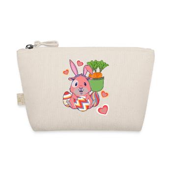 Easter Easter Bunny Easter Eggs Retro Kids Eggs Bunny - Organic Pouch - nature - Front