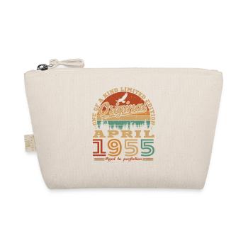 April 1955 Vintage Geburtstagsgeschenk - Bio-Täschchen - Natur - Vorne