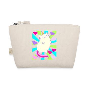 Unicorn Unicorns Cat Cats Retro Kids - Organic Pouch - nature - Front