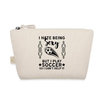 Lustiger Fußball Spruch Fußballspieler - Bio-Täschchen - Natur - Vorne