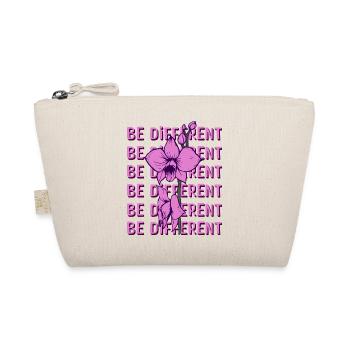 BE DIFFERENT - Orchid Flower Love Positivity - Organic Pouch - nature - Front