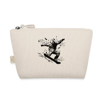 Snowboarder Snowboarding Snowboard - Bio-Täschchen - Natur - Vorne