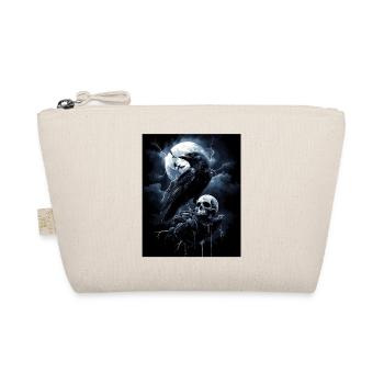 Corbeau Crâne Lune Gothique Noir Corbeau - Trousse biologique - nature - Devant