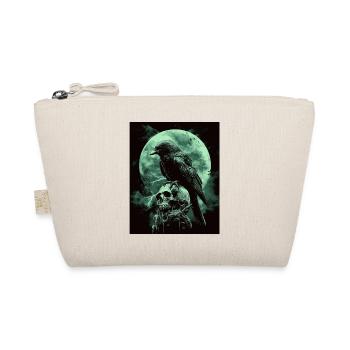 Corbeau Crâne Lune Gothique Noir Corbeau - Trousse biologique - nature - Devant