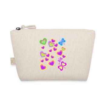 Enfants Été Rétro Papillons Coeur - Trousse biologique - nature - Devant