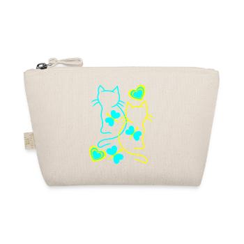 Chats Chat Rétro Vintage Kitten Chat Porte - Trousse biologique - nature - Devant