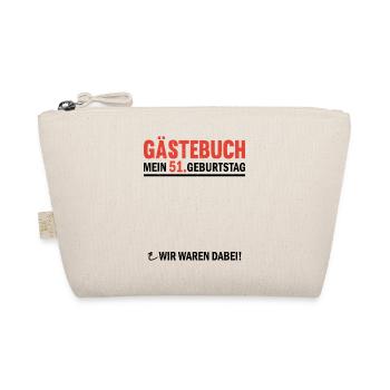 Guestbook 51 Birthday We were there - Organic Pouch - nature - Front