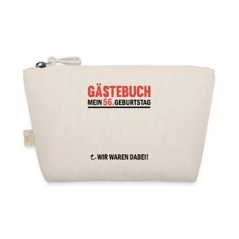 Guestbook 56 Birthday We were there - Organic Pouch - nature - Front