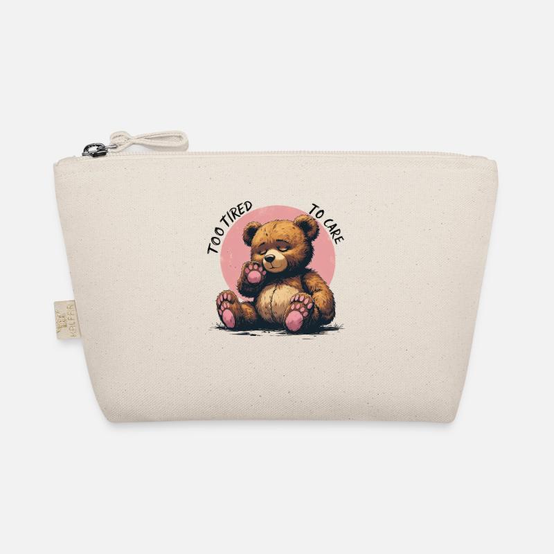 Trop fatigué pour s’en soucier – Conception d’ours fatigué Trousse biologique