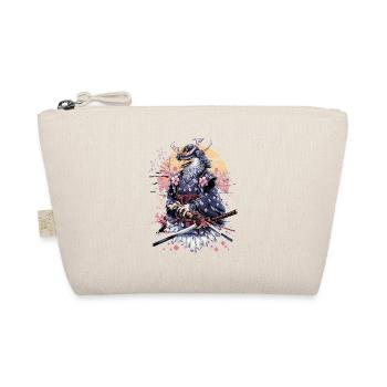 Majestic Samurai Eagle with Cherry Blossoms and - Organic Pouch - nature - Front