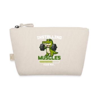Installing Muscles Please Wait Fitness - Organic Pouch - nature - Front