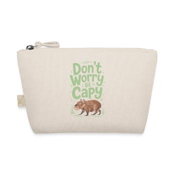 Capybara Dont Worry Be Capy Capybara Rodent - Organic Pouch - nature - Front