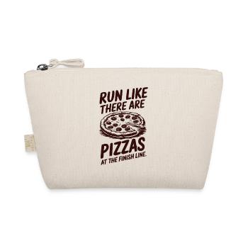 Laufe Als Wären Pizzen Am Ziel Marathonläufer - Bio-Täschchen - Natur - Vorne