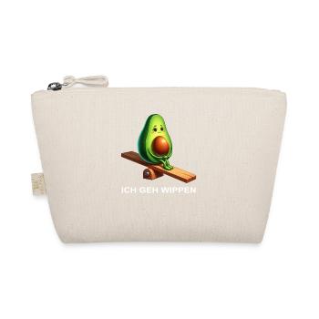 Funny Avocado Rocking Comic Playground Vegan - Organic Pouch - nature - Front