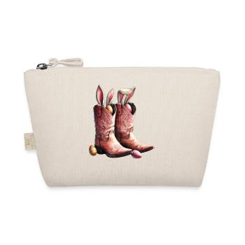 Bottes rétro de cow-boy de Pâques avec oreilles de lapin Vintage - Trousse biologique - nature - Devant