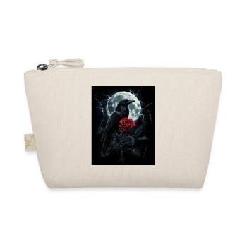 Corbeau Rose Lune Sombre Gothique Corbeau Noir - Trousse biologique - nature - Devant