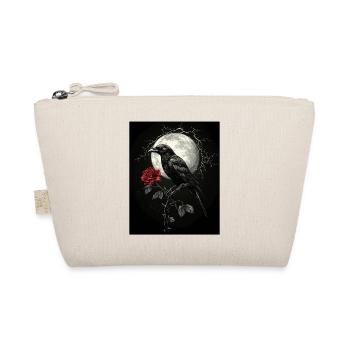 Corbeau Rose Lune Sombre Gothique Corbeau Noir - Trousse biologique - nature - Devant