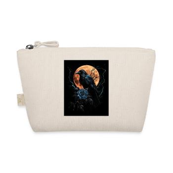 Corbeau Rose Lune Sombre Gothique Corbeau Noir - Trousse biologique - nature - Devant