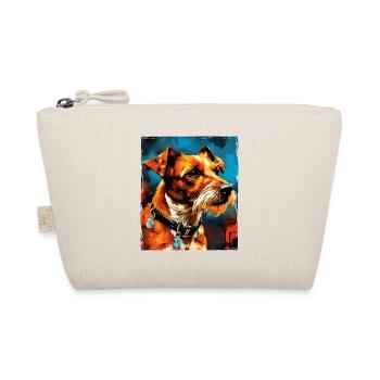 Jack Russel Terrier Hund Porträt - Bio-Täschchen - Natur - Vorne