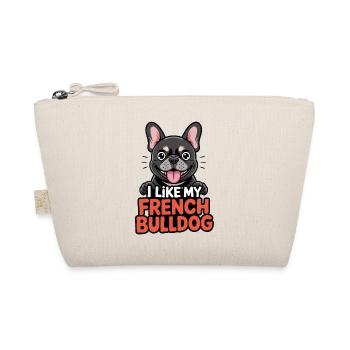 J’aime mon bouledogue français Love - Trousse biologique - nature - Devant