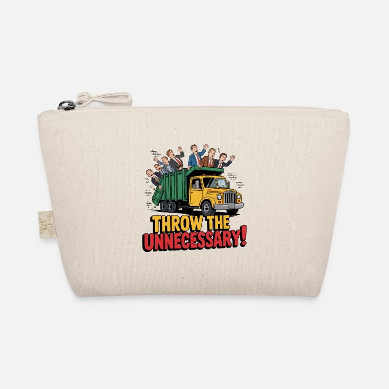 WERFEN SIE DAS UNNÖTIGE Bio-Täschchen