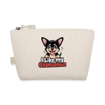 I like my Chihuahua Hundeliebe - Bio-Täschchen - Natur - Vorne