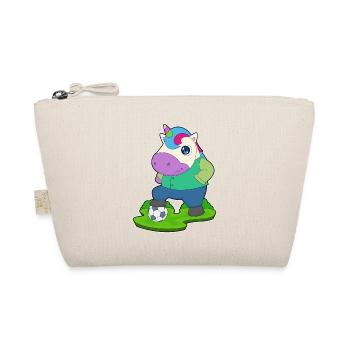 Unicorn Soccer Player Soccer - Organic Pouch - nature - Front