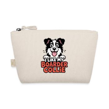 I like my Boarder Collie Hundeliebe - Bio-Täschchen - Natur - Vorne