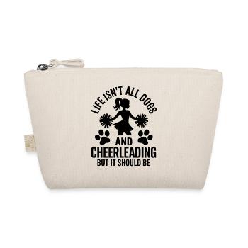 Cheerleading Saying Funny Cheerleading Gift - Organic Pouch - nature - Front