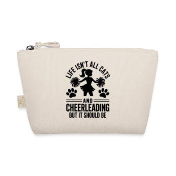 Cheerleading Saying Funny Cheerleading Gift - Organic Pouch - nature - Front