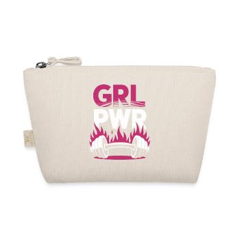 Women Power GRL PWR Girl Patriarchy Feminism - Organic Pouch - nature - Front