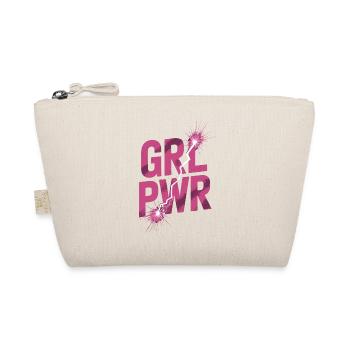 Women Power GRL PWR Girl Patriarchy Feminism - Organic Pouch - nature - Front