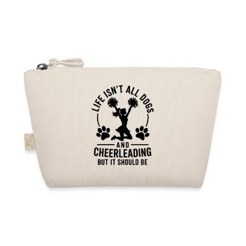 Cheerleading Saying Funny Cheerleading Gift - Organic Pouch - nature - Front