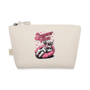 Scottish Highlands Cattle Cow Summer Vibes Funny - Organic Pouch - nature - Front