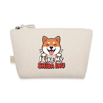 I like my Shiba Inu Hundeliebe - Bio-Täschchen - Natur - Vorne