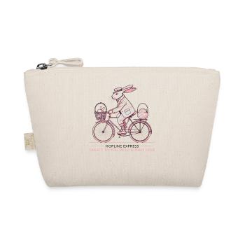 Easter Hopline Express Retro Bunny Vintage Charm - Organic Pouch - nature - Front