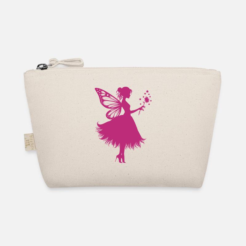 Zauberhafte Fee mit Blume Bio-Täschchen