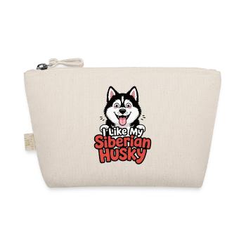I like my Siberian Husky Hundeliebe - Bio-Täschchen - Natur - Vorne