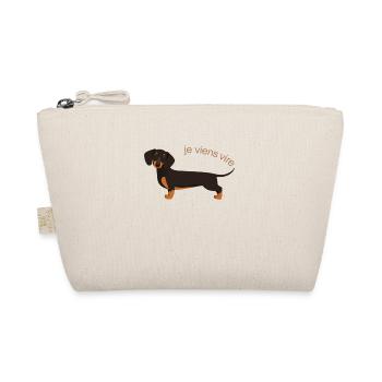 Teckel mignon avec texte français - Trousse biologique - nature - Devant