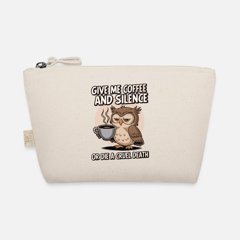 Coffee Owl - donne-moi du café et silence ou meurs Trousse biologique