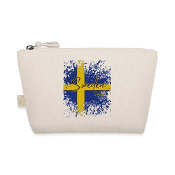 Schwedischer Stolz, Flagge Schwedens - Bio-Täschchen - Natur - Vorne