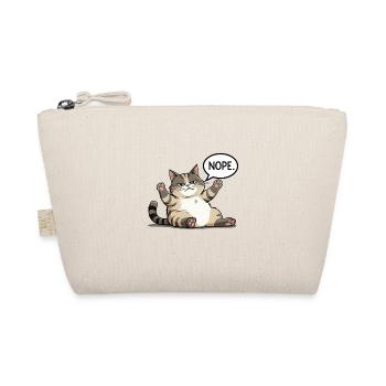 Annoyed cat says "NOPE" – No buck mode - Organic Pouch - nature - Front