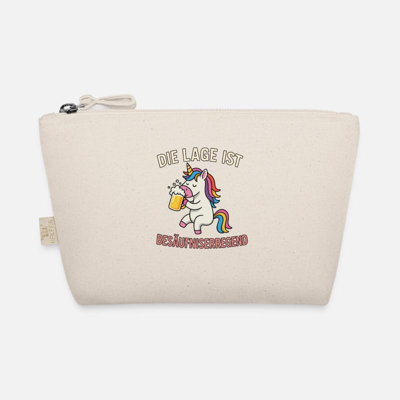 Einhorn mit Bier Bio-Täschchen